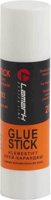 Клей карандаш 20г LAMARK ПВП (GS0192)(1/12/288)