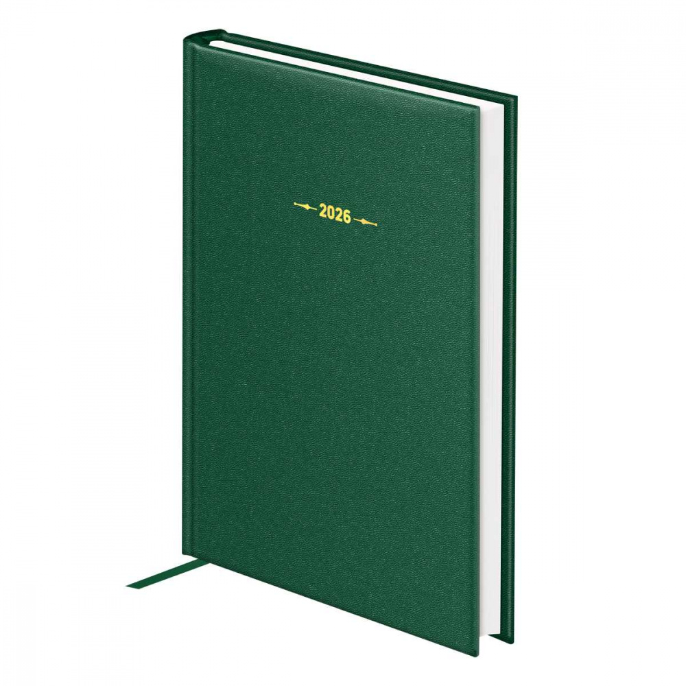 Ежедневник А5 BG Ariane Dark green 176л. 2026  балакрон, тв.переп., тёмно-зеленый (DdА5_09299)(1/10/20)