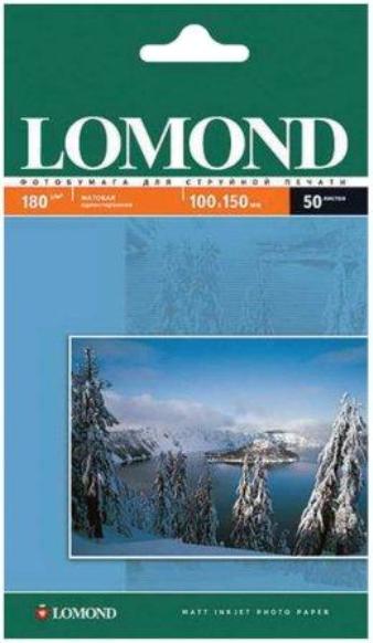 Фотобумага A6 Lomond 180г/м2 (50л.) мат.одн.(0102063)(1/68)