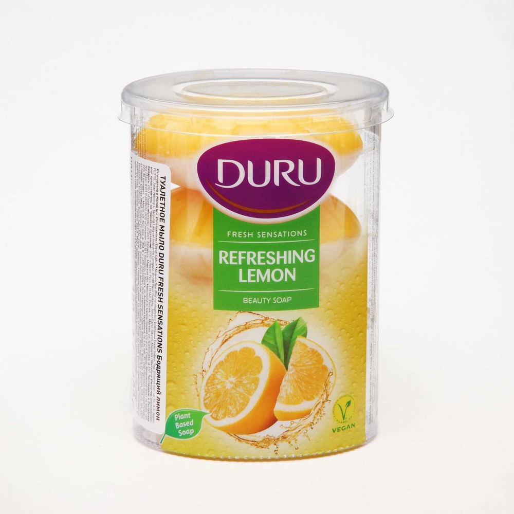 Мыло  4*100г Duru Fresh Sensations Бодрящий лимон (1/16)