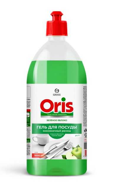 Средство для посуды Grass 1000мл Oris Зеленое яблоко (126108)(1/6)