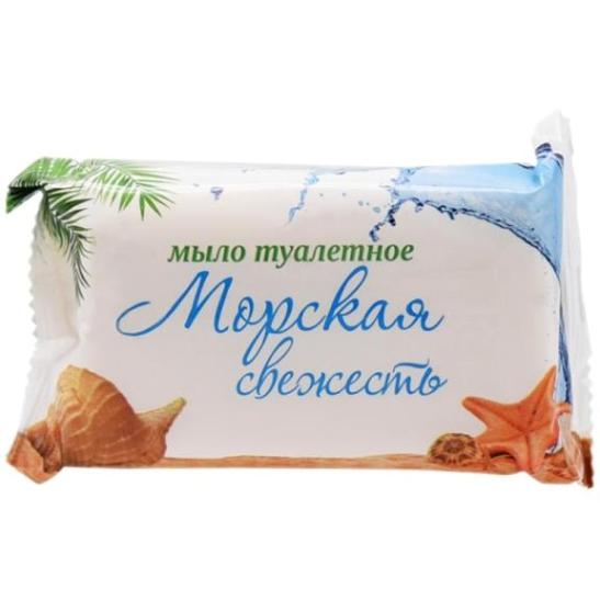 Мыло  90г Московский мыловар Стандарт Морская Свежесть флоу-пак (4620771971710)(1/72)